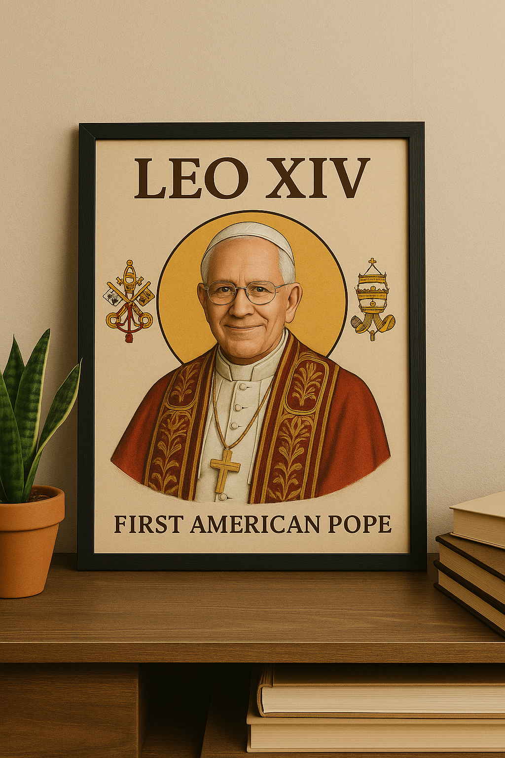Pope Leo XIV Wall Art – “First American Pope”