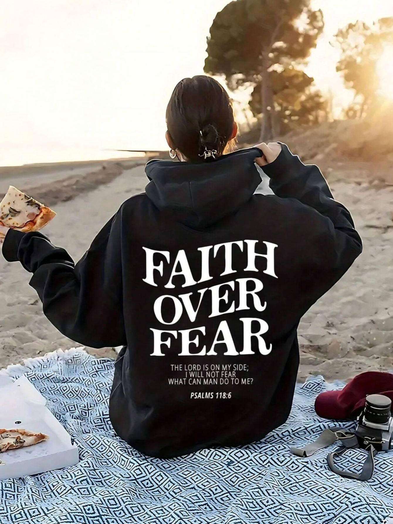 "Faith Over Fear" Women's Oversized Hoodie