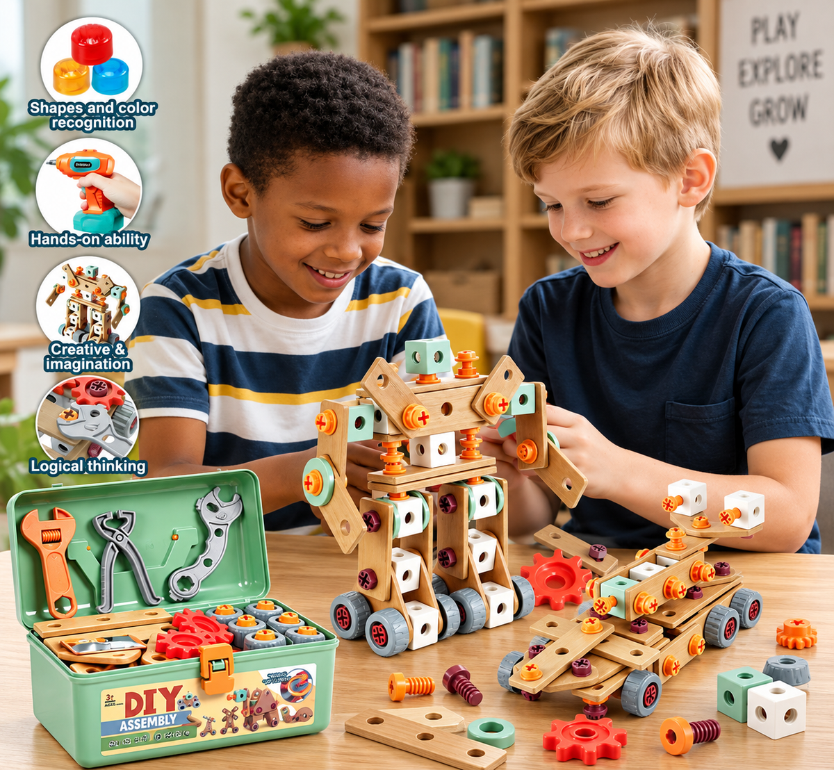 Little Builder — 144-Piece Tool Set