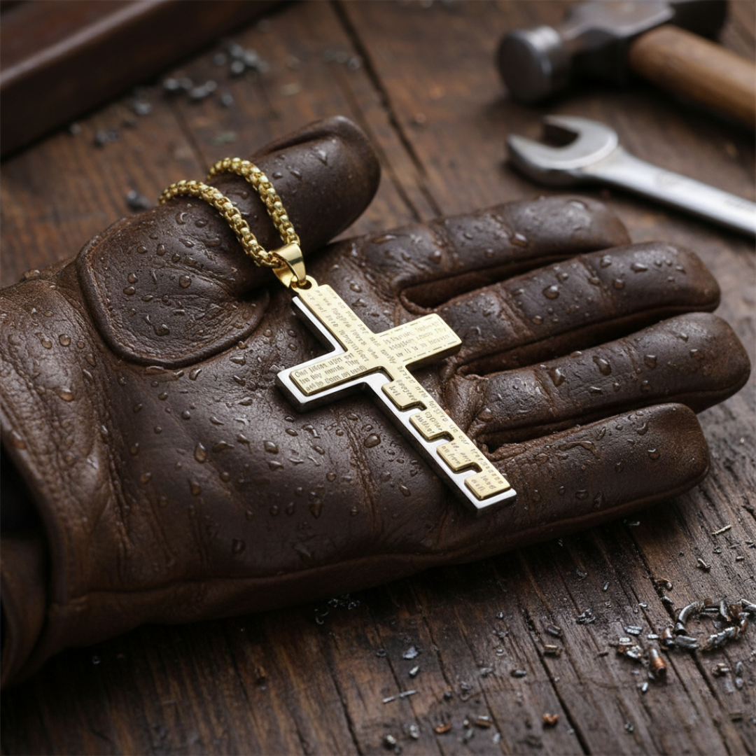 <b>The Lord's Prayer Cross Necklace</b><br><i>Carry the Prayer that Built You</i>