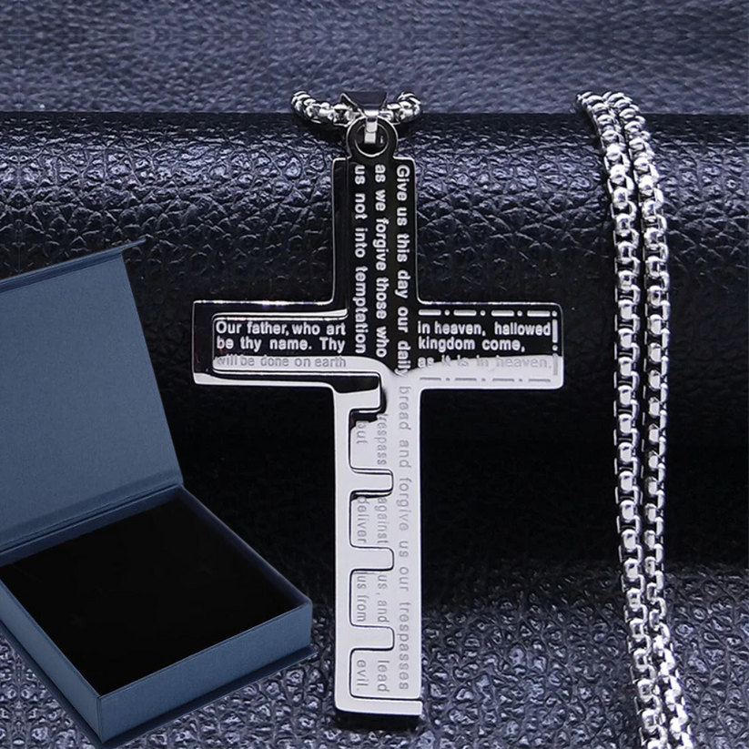 The Lord's Prayer Cross Necklace - A Daily Reminder of Grace