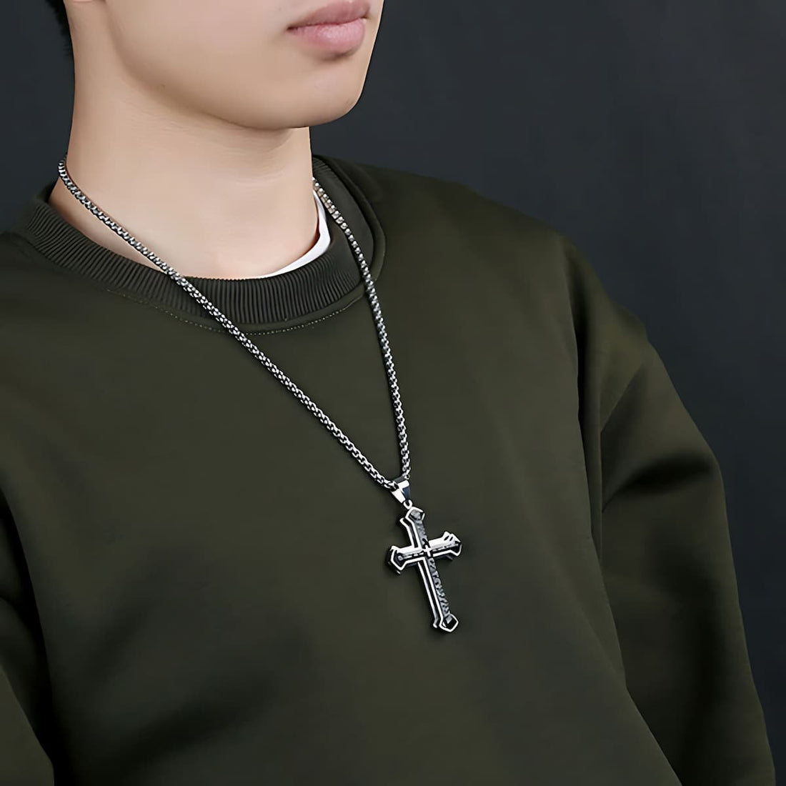 Cross Necklace with Bible Verse - Xenos Jewelry